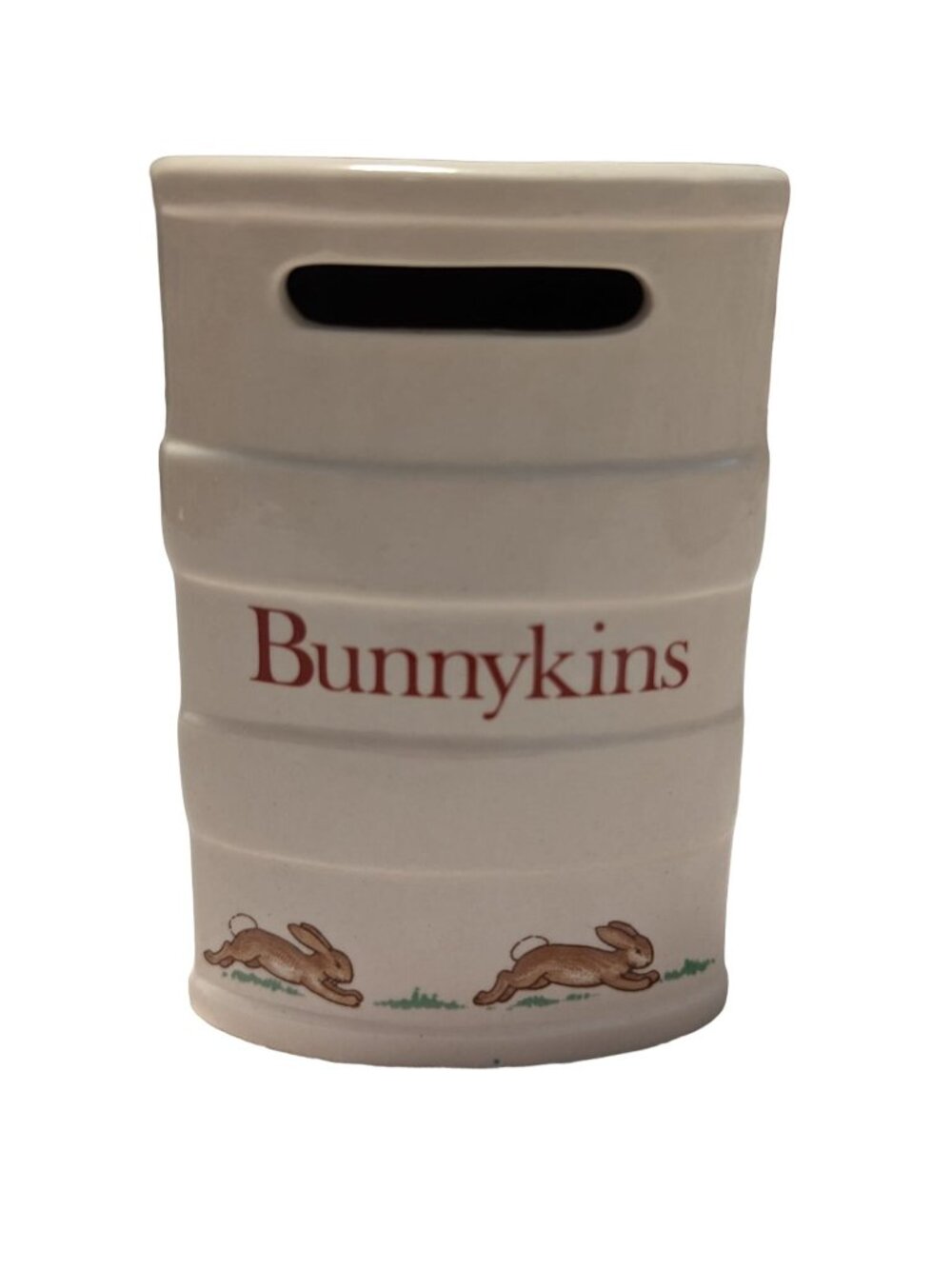 Vintage Bunnykins Ceramic Money Bank With Adorable Rabbit Illustrations